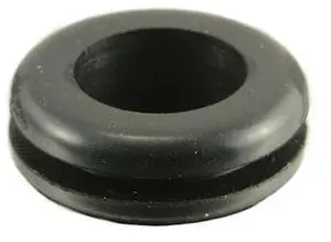 MIDWEST FASTENER 64372 7/16" x 3/4" x 1/4" x 1/16" Black Rubber Grommets 15PK