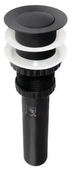 KINGSTON BRASS EV8410MB Push PopUp Bathroom Sink Drain without Overflow, Matte