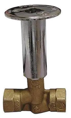 JONES STEPHENS L75006 Straight Log Lighter Valve,Chrome Plated