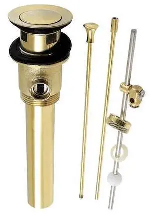 KINGSTON BRASS KBT2122 Brass PopUp Drain with Overflow and Extra Long PopUp