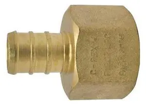APOLLO APXFA1225JR 1/2 in. Brass PEX Barb x 1/2 in. Female Pipe Thread Adapter