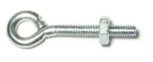MIDWEST FASTENER 60241 Eye Bolt 5/32"-32, 32 in Shank, Steel, Zinc Plated, 15 PK
