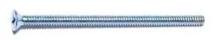 MIDWEST FASTENER 07269 #6-32 x 2-1/2 in Phillips Flat Machine Screw, Zinc