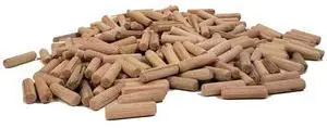 MILESCRAFT 5402 Dowel Pins 3/8in, 1000pcs. Fluted, hardwood dowel pins for