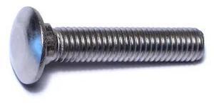 MIDWEST FASTENER 50610 3/8"-16 x 2" 18-8 Stainless Steel Coarse Thread Carriage