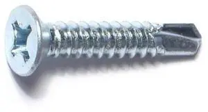 MIDWEST FASTENER 50900 Self-Drilling Screw, #12 x 1-1/4 in, Zinc Plated Steel