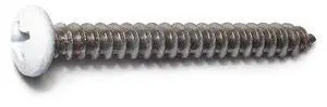 MIDWEST FASTENER 09078 Sheet Metal Screw, #8 x 1-1/2 in, Painted 18-8 Stainless