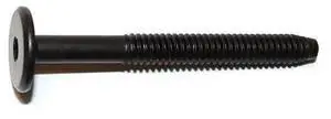 MIDWEST FASTENER 31565 Binding Screw, 1/4"-20, Steel, Black, 10 PK