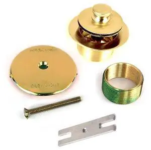 WATCO 58190-PB 1.625 in. Overall Dia. x 16 Threads x 1.25 in. Lift-Turn Bath