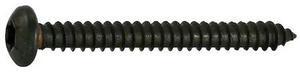 MIDWEST FASTENER 36905 Sheet Metal Screw, #12 x 2 in, Black Steel Pan Head Torx