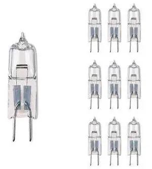 BULBRITE 860781 Pack of 10 Halogen Mini T3 JC Bi-Pin Base G4 Light Bulbs, 20