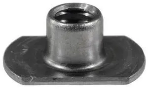 MIDWEST FASTENER 931383 Tab Weld Nut, 1/4"-20, Steel, 1/4" Lg, 15 PK