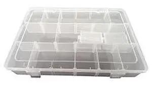 SUPERIOR ELECTRIC PB-40 Plastic 18 Compartments Electronic Components Storage