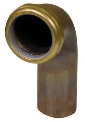 EVERFLOW 2196 Slip Joint Waste Bend for Tubular Drain Applications, 22GA Brass