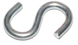 MIDWEST FASTENER 50994 3/16" x 1/2" x 1-3/4" Zinc Plated Steel Open S Hooks