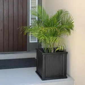 MAYNE 4838-B Cape Cod Patio Planter 20x20 - Black