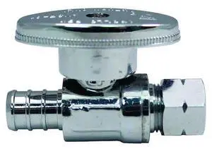 APOLLO APXVS1238C6JR 1/2 in. Chromed Brass PEX Barb x 3/8 in. Compression