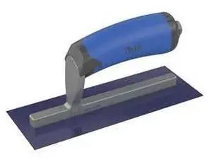 BON TOOL 67-245 Blue Steel Midget Trowel - Square End - 8" x 3" with Comfort