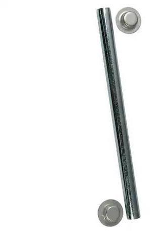 C.E. SMITH 10730A Pkg Roller Shaft, 5/8 in. x 19 in. Roller Shaft w/Cap Nuts