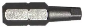 MIDWEST FASTENER 52059 1/4" x 1" #2 Square Drive Insert Bits 25PK