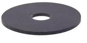 PRIME-LINE 9086105 Fender Washer, Fits Bolt Size 3/8" ,Neoprene Black Finish,