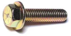 MIDWEST FASTENER 50333 Grade 8, 3/8"-16 Flange Bolt, Zinc Plated Steel, 1-1/2