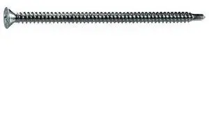 MIDWEST FASTENER 55238 Self-Drilling Screw, #8 x 3 in, Zinc Plated Steel Flat