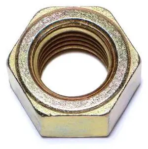 MIDWEST FASTENER 03724 Hex Nut, 1"-8, Steel, Grade 8, Zinc Yellow, 5 PK