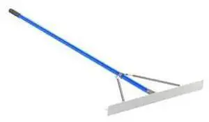 BON TOOL 22-242 Smooth Asphalt Lute Rake, Aluminum 36", 6 Foot Aluminum Handle