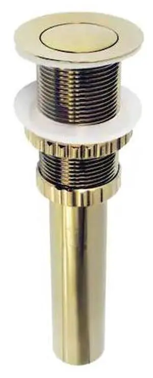 KINGSTON BRASS EV8412 Push PopUp Bathroom Sink Drain without Overflow, Polished