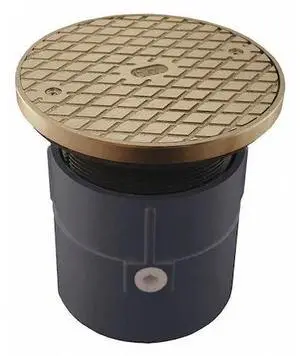 JONES STEPHENS C60073 Pipe Fit Base Cleanout,PVC,4",6-1/8"