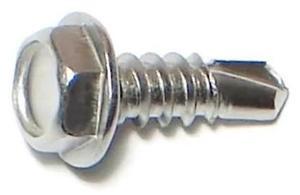 MIDWEST FASTENER 09842 Self-Drilling Screw, #8 x 1/2 in, Zinc Plated Stainless
