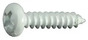 MIDWEST FASTENER 35962 Sheet Metal Screw, #6 x 5/8 in, Painted Steel Pan Head