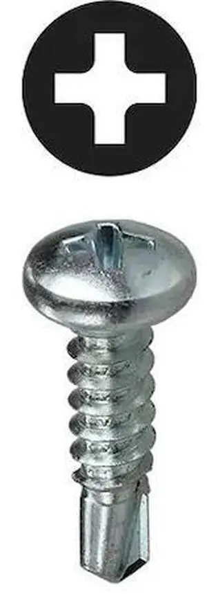 DOTTIE TK800PH Self Drilling Screw Kit, Zinc Plated Finish, Carbon Steel, Pan