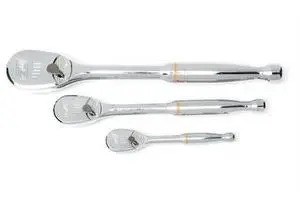 APEX TOOL GROUP 81206T 3 Pc 1/4 3/8 & 1/2 90T Tooth Ratchet Set,81206T