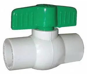 JONES STEPHENS B90400 PVC Ball Valve,Solvent Ends,4"