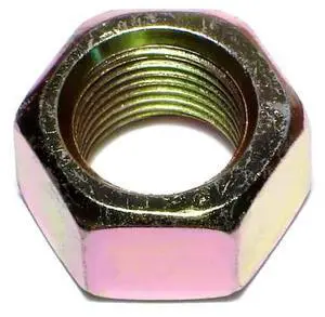 MIDWEST FASTENER 03737 Hex Nut, 3/4"-16, Steel, Grade 8, Zinc Yellow, 10 PK