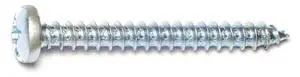 MIDWEST FASTENER 03204 Sheet Metal Screw, #12 x 2 in, Zinc Plated Steel Pan