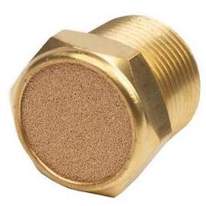BAILEY 237258 Brass Breather Vents: 40 Micron, SAE 12 Thread