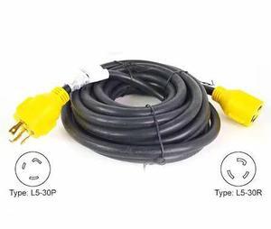 SUPERIOR ELECTRIC RVA1554 Generator Extension Cord NEMA L5-30P 30 Amp 3 Pole