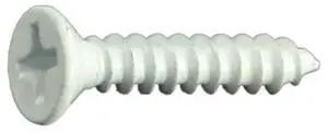 MIDWEST FASTENER 36243 Sheet Metal Screw, #6 x 3/4 in, Painted Steel Flat Head