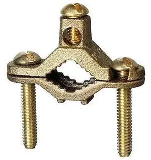 DOTTIE PL25 L.H. Dottie 1/2''-1'' Bronze Bare Ground Clamp w/ Brass Screw, 25PK