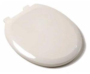 JONES STEPHENS C1606S02 EZ Close Premium Plastc Seat,Biscuit,Rnd With Cover, EZ