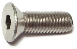 MIDWEST FASTENER 72128 1/2"-13 Socket Head Cap Screw, Flat, Plain 18-8