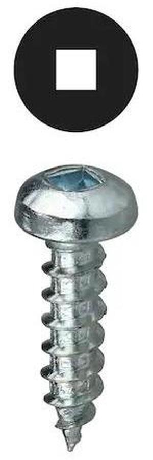 DOTTIE DDSMS122 Sheet Metal Screw, #12 x 2 in, Zinc Plated Steel Pan Head