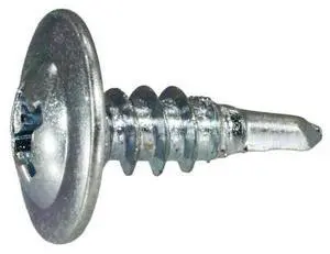 MIDWEST FASTENER 07996 Self-Drilling Screw, #8 x 1/2 in, Zinc Plated Steel