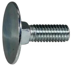 MIDWEST FASTENER 71311 Elevator Bolt, 3/8"-16 Thrd Sz, 1-1/4 in L, Steel, Zinc