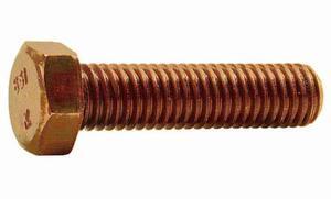 MIDWEST FASTENER 39384 1/2"-13 Hex Head Cap Screw, Silicon Bronze, 2 in L, 2 PK
