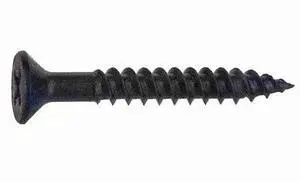 MIDWEST FASTENER 02643 Wood Screw, #10, 3/4 in, Black Phosphate Steel Flat Head