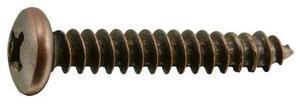 MIDWEST FASTENER 35948 Sheet Metal Screw, #8 x 1 in, Bronze Steel Pan Head